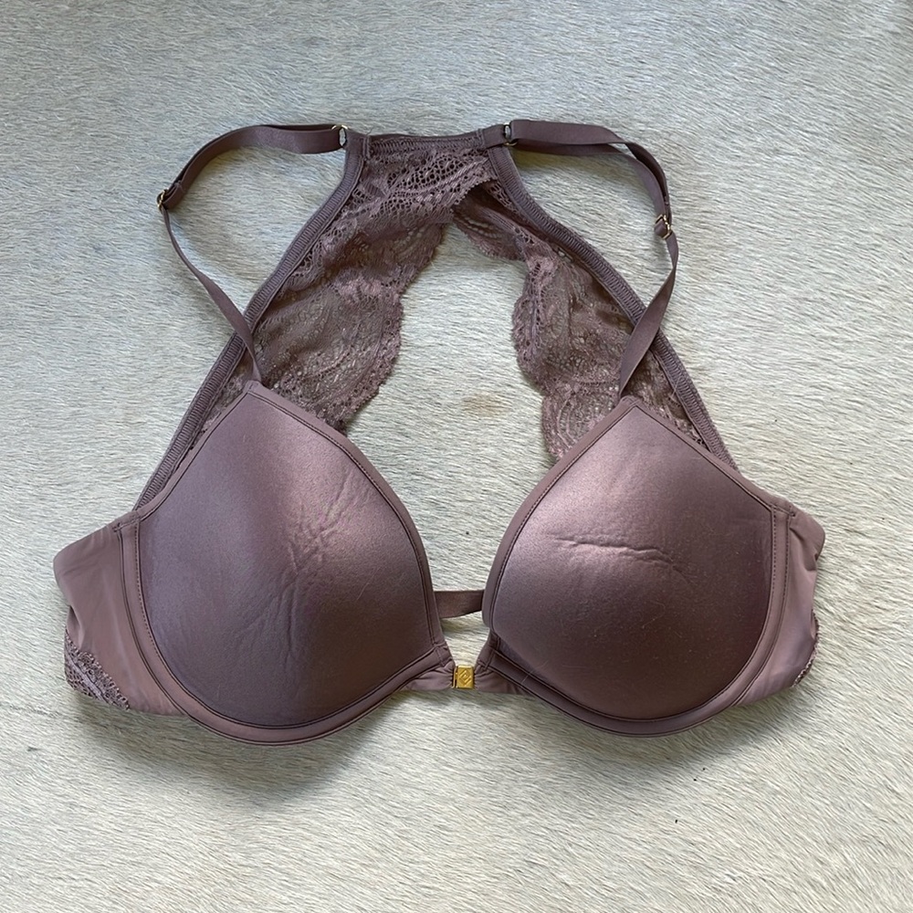 Third love racerback bra with lace.